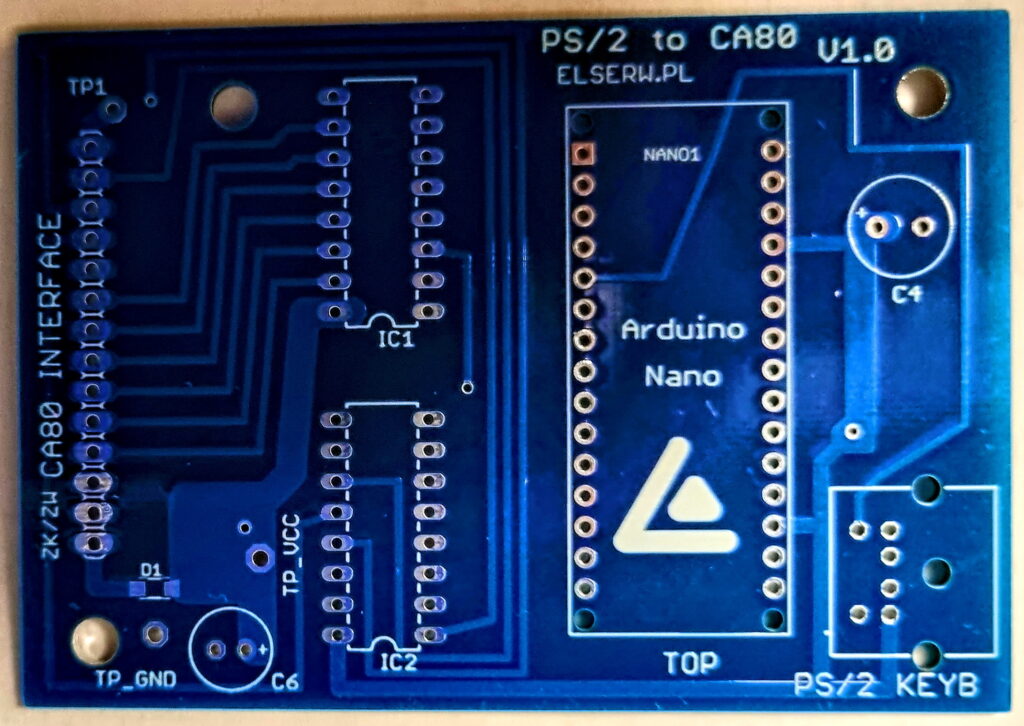 PCB PS2/CA80 Interface